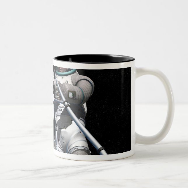 Caneca De Café Em Dois Tons Conceito do artista de exploração espacial futura (Direita)