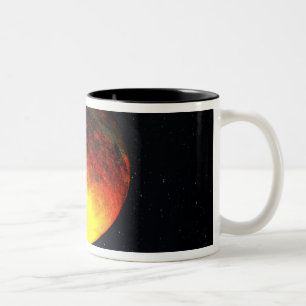 Caneca De Café Em Dois Tons Conceito do artista de Kepler-10b