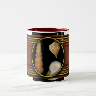 Caneca De Café Em Dois Tons Conchas - Concologia - Conchas