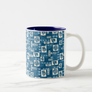 Caneca De Café Em Dois Tons Conchas Submarinas de Kua Bay no Havaí