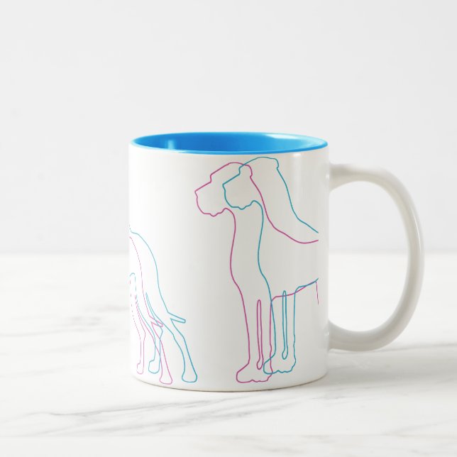 Caneca De Café Em Dois Tons Conciliação completa Doggen (Direita)