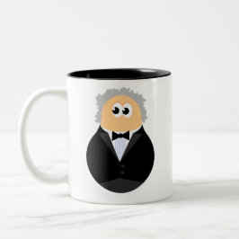 Caneca De Café Em Dois Tons Condutor engraçado