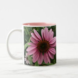 Caneca De Café Em Dois Tons Coneflower roxo