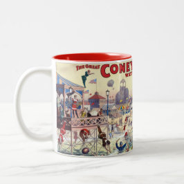 Caneca De Café Em Dois Tons Coney Island Water Carnival, 1898 -