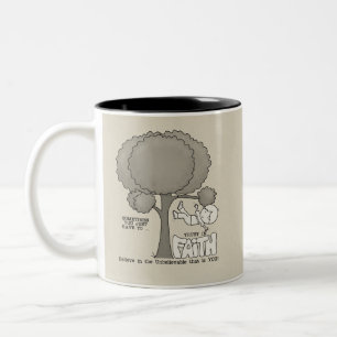 Caneca De Café Em Dois Tons Confiança na Fé