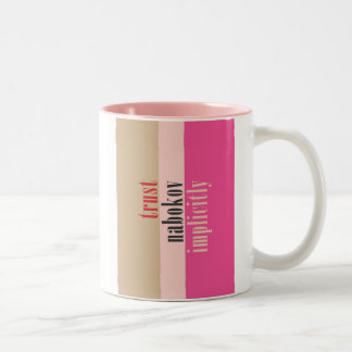 Caneca De Café Em Dois Tons "Confiança Nabokov implicitamente "