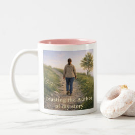 Caneca De Café Em Dois Tons Confiando no Autor
