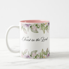 Caneca De Café Em Dois Tons Confie no Lord Scripture Mug