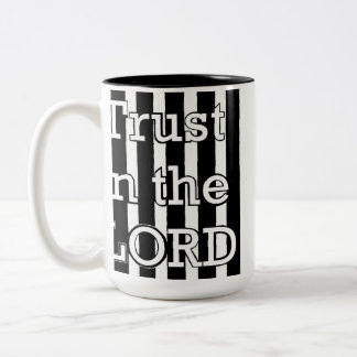 Caneca De Café Em Dois Tons Confie no Senhor