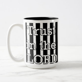Caneca De Café Em Dois Tons Confie no Senhor