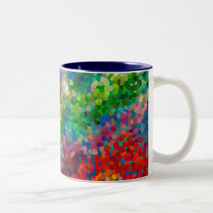 Caneca De Café Em Dois Tons Conflito da teoria da cor