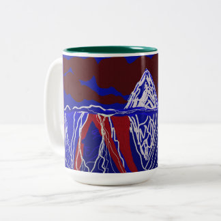 Caneca De Café Em Dois Tons Congelados em Sequência
