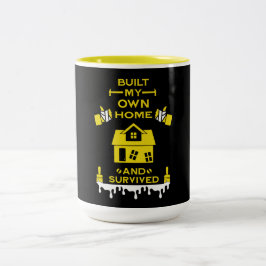 Caneca De Café Em Dois Tons Congratulação de autocriação doméstica