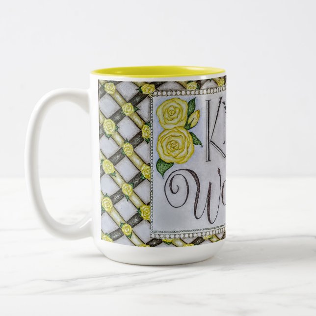 Caneca De Café Em Dois Tons Conheça a Maravilha! -  (Esquerda)