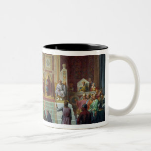 Caneca De Café Em Dois Tons Conjunto dos cruzados em Ptolemais em 1148, 1840
