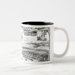 Caneca De Café Em Dois Tons Conquistas de Gustavus II Adolphus