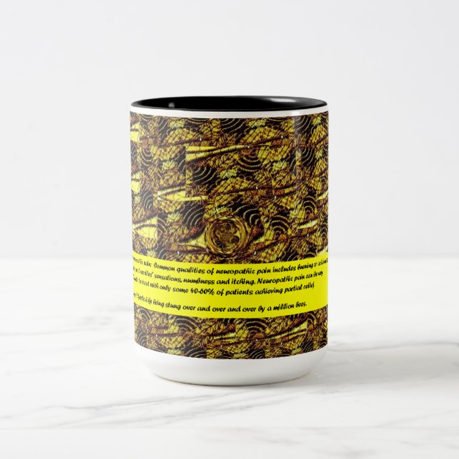 Caneca De Café Em Dois Tons Consciência do MS - milhão Beez (Centro)