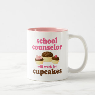 Caneca De Café Em Dois Tons Conselheiro engraçado da escola