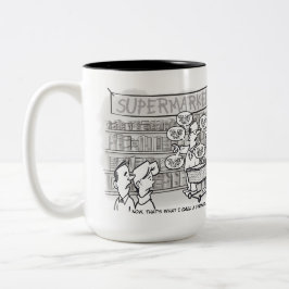 Caneca De Café Em Dois Tons Conselheiro financeiro modelo