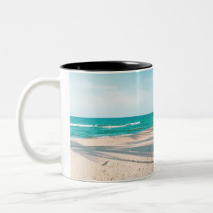 Caneca De Café Em Dois Tons conselhos de surf no travesseiro decorativo de pra