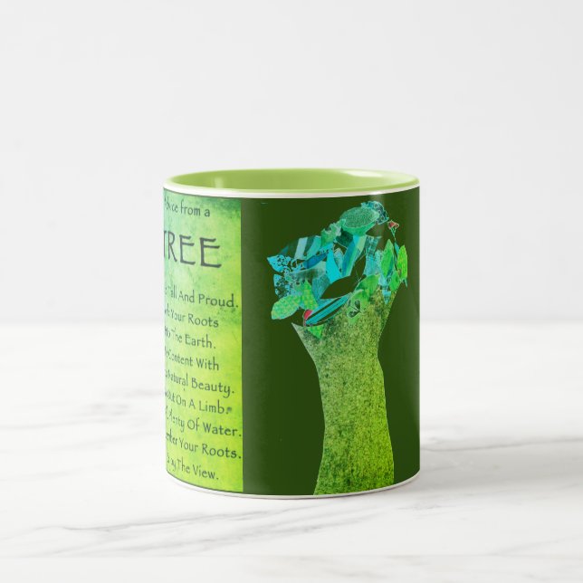 Caneca De Café Em Dois Tons Conselhos de uma Árvore (Centro)