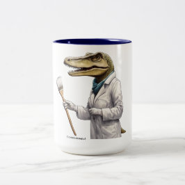 Caneca De Café Em Dois Tons Conservassauro Dinossauro