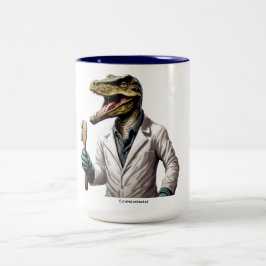 Caneca De Café Em Dois Tons Conservassauro Dinossauro