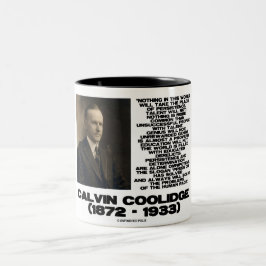 Caneca De Café Em Dois Tons Consolidação Omnipotente de Determinação de Persis
