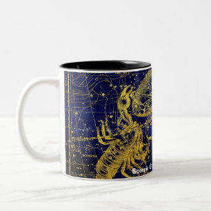 Caneca De Café Em Dois Tons Constelação de Escorpião