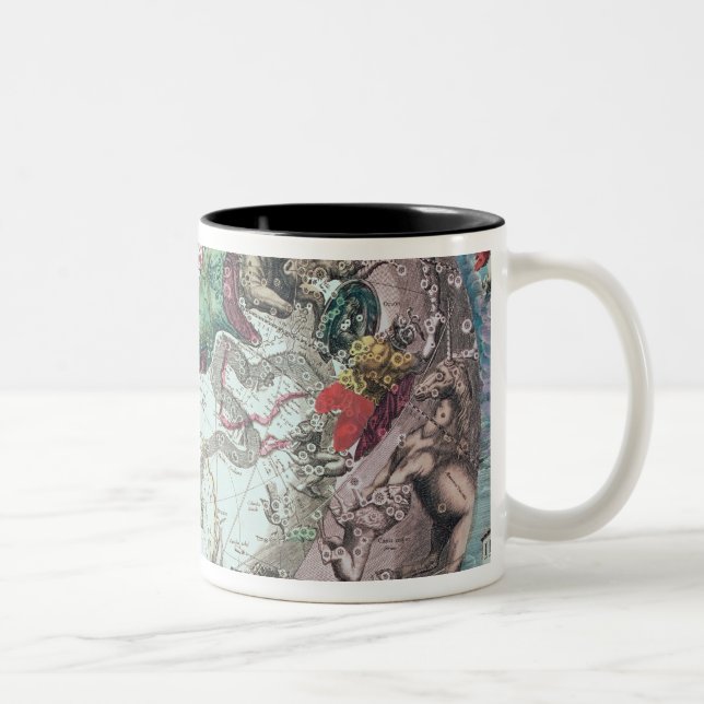 Caneca De Café Em Dois Tons Constelações do hemisfério sul (Direita)