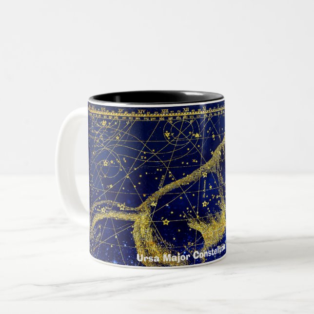 Caneca De Café Em Dois Tons Constelle Ursa Major (Frente Esquerda)