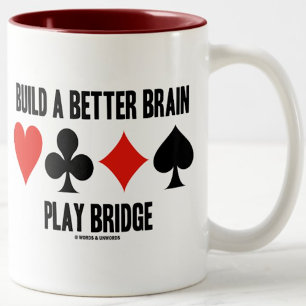 Caneca De Café Em Dois Tons Construa uma ponte melhor do jogo do cérebro (os