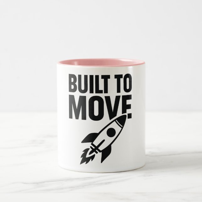 Caneca De Café Em Dois Tons Construído para mover T-Shirt (Centro)