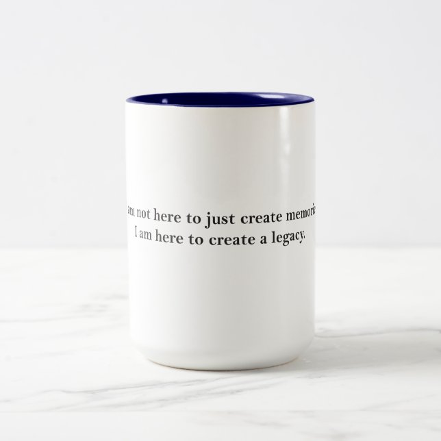 Caneca De Café Em Dois Tons Construindo um legado (Centro)