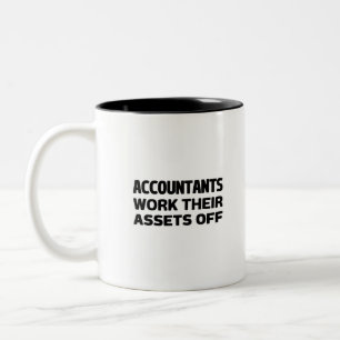 Caneca De Café Em Dois Tons Contabilistas desabilizam seus Ativos