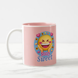Caneca De Café Em Dois Tons Continue Doce 