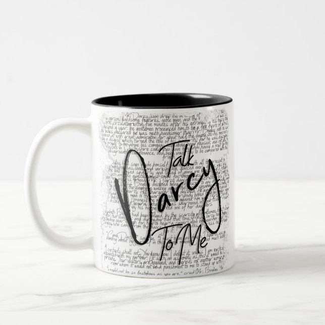 Caneca De Café Em Dois Tons Conversa Darcy a mim (Esquerda)