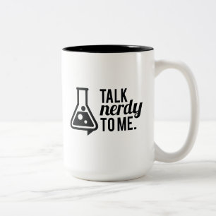 Caneca De Café Em Dois Tons Conversa Nerdy