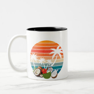 Caneca De Café Em Dois Tons Convites Sunshine & Palm – Elegância Tropical para