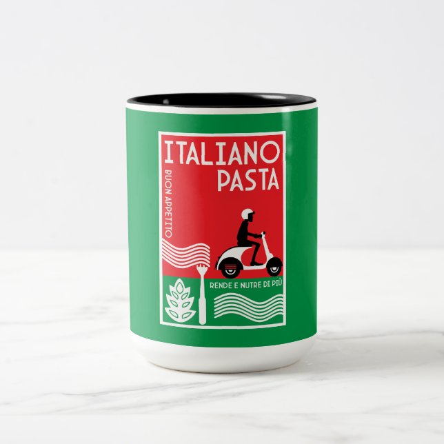 Caneca De Café Em Dois Tons Cook italiano (Centro)