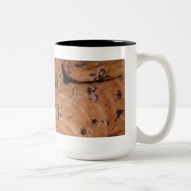 Caneca De Café Em Dois Tons Cookie Cookie Pattern (Direita)