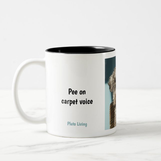 Caneca De Café Em Dois Tons Cookie Voice Mood Mug (Esquerda)