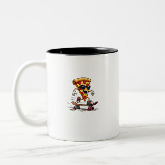 Caneca De Café Em Dois Tons Cool and  Funny National Pizza Day: Laugh, Enjoy