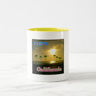 Caneca De Café Em Dois Tons Copa "Linda Califórnia 2"