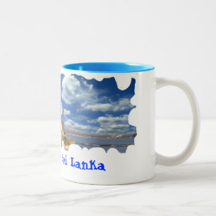 Caneca De Café Em Dois Tons Copo 1 de Sri Lanka Scenary