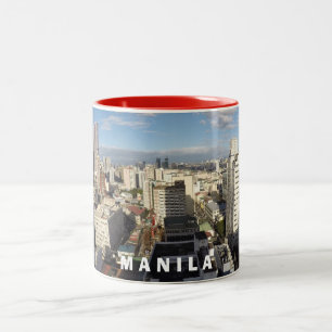 Caneca De Café Em Dois Tons Copo cénico de Manila Filipinas