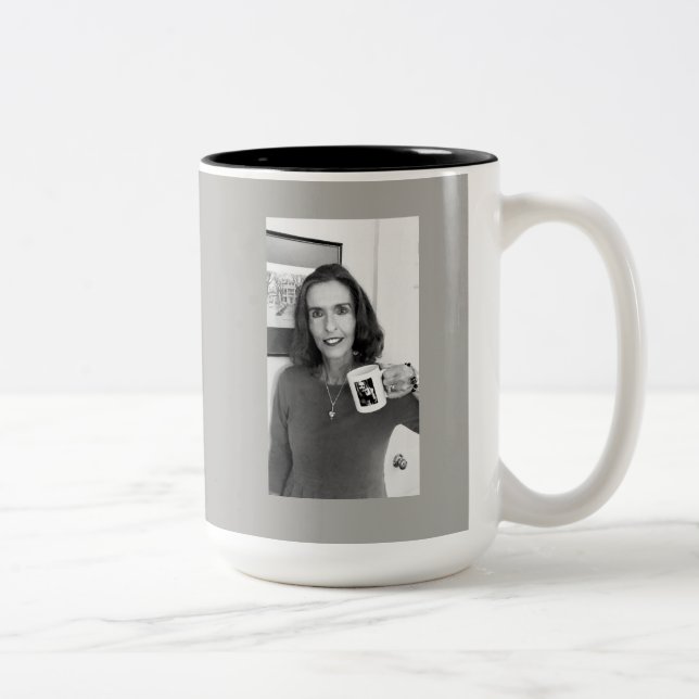 Caneca De Café Em Dois Tons Copo cinzento de Ann/Nancy/Freddy (Direita)