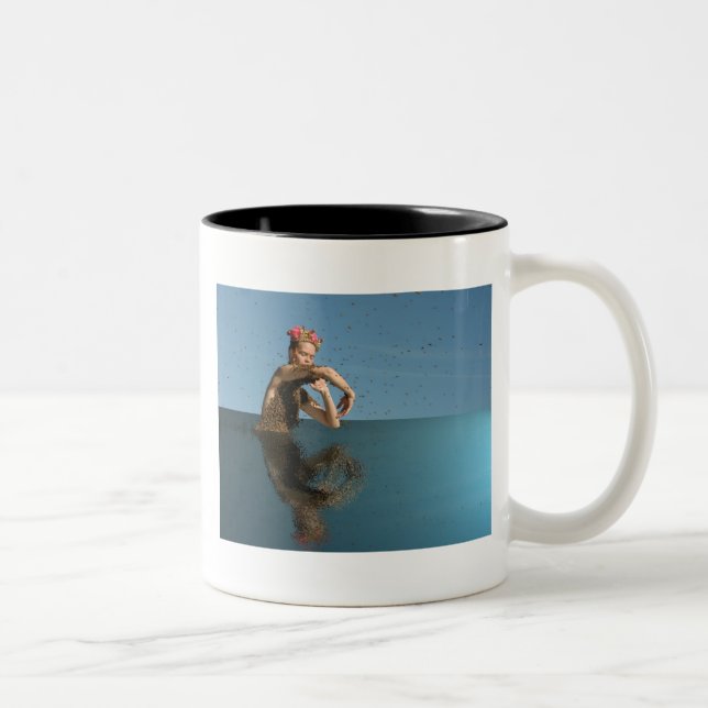 Caneca De Café Em Dois Tons copo da abelha (Direita)