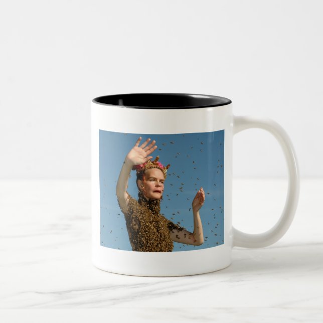 Caneca De Café Em Dois Tons copo da abelha (Direita)