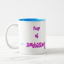 Caneca De Café Em Dois Tons Copo da ambição - rosa